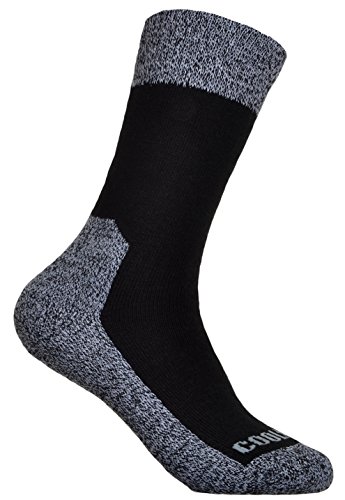 2 Pairs of Men's Black Wool Coolmax Walking Socks warm socks, UK 8-11