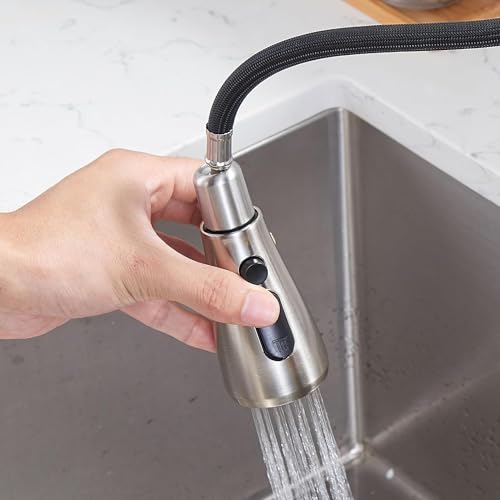 Hotis Home KYT010L-D Hotis Kitchen Faucet With Pull Down Spray, High Arc Commercial Brushed Nickel Kitchen Sink Faucets thumb #7