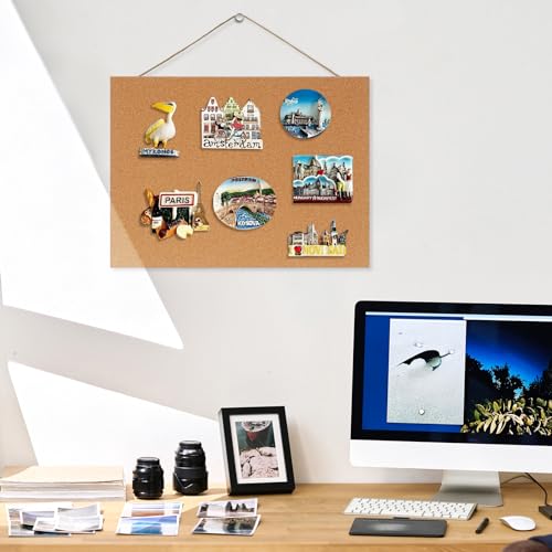 Dollar Boss NDF-MCB-3040-1PC Magnetic Cork Board, 16 Inch X 12 Inch Small Cork Bulletin Board 0.7 Inch Thick Frameless Corkboards thumb #7