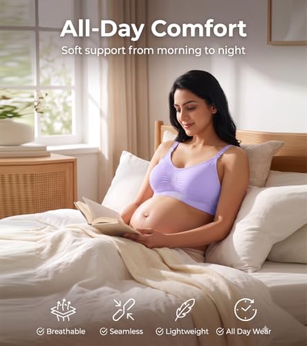 Image of DClub Comfort Revolution Seamless Bra -Easy lite Full-Coverage Wireless Everyday Bra with Soft Comfort with Removable Pad.