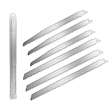 JIAYOUBAO Stainless Steel Frozen Meat Bone Cutting Unpainted Reciprocating Saw Blades for Beef Turkey Sheep Cured Ham Ice Cubes Wood Pruning Sawzall Blades - 6 Pack