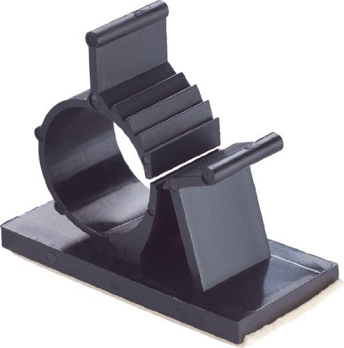 GBSTORE 25 Pcs UVB Plastic Kwik Clips Black Adhesive Backed Nylon Wire Adjustable Cable Clips Adhesive Cable Management Clips Adjustable Clamp by GBSTORE - Used condition - US$5.93