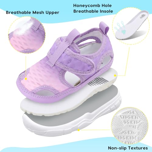 Image of BARERUN Kids Water Shoes Boys Girls Barefoot Aqua Socks for Swim Surf Pool Beach Sport Lightweight Breathable Sandal Athletic Slip-On Sneaker for Toddler Outdoor Indoor