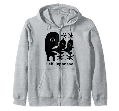 Half Japanese Hello paper cutting design by Jad Fair Sudadera con Capucha