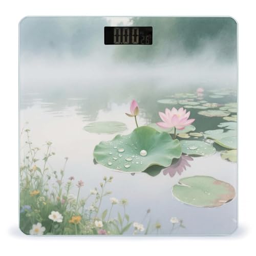 Báscula digital de baño Water Lilies en el estanque miniatura 1