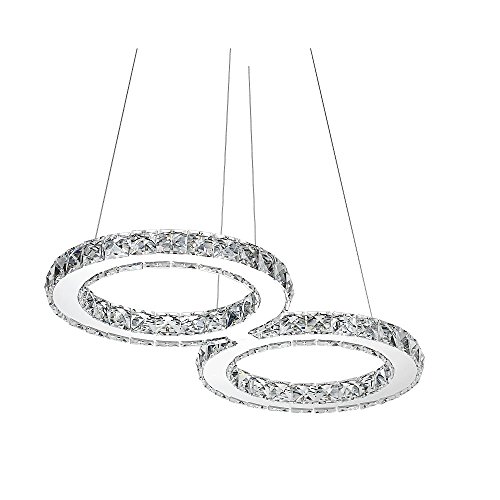 SAILUN 32W LED Bianco Freddo Cristallo Plafoniera