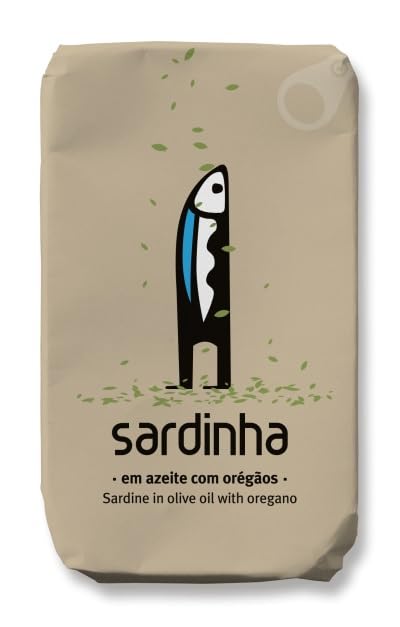 Conservas A Banca da Sardinha - Sardina en aceite de oliva con orégano - 4.23oz  120gr (paquete de 5 latas)