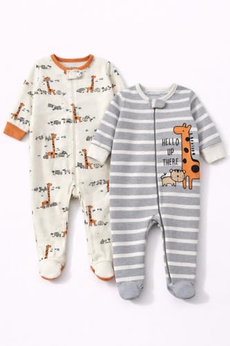 Image of TuddyBuddy 100% Cotton Multi Color Zipper Romper Sleepsuit /Romper /Jumpsuit for Baby Boy & Baby Girl