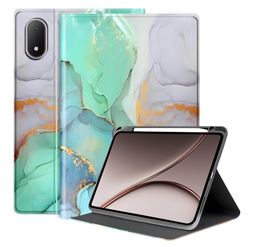 Image of ProElite Book Cover Case for OnePlus Pad 4 13.2 inch, Smart flip case Book Cover for OnePlus Pad 4 13.2 inch with Pen Holder, Marble Green