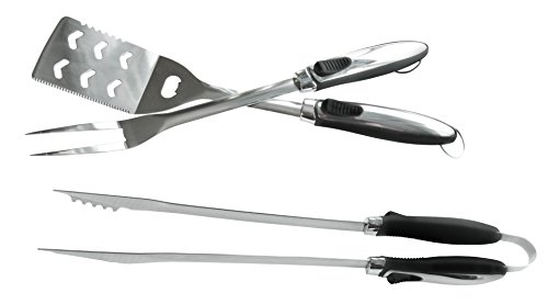 Preisvergleich Produktbild NAPOLEON 3-teiliges Edelstahl Grillbesteck