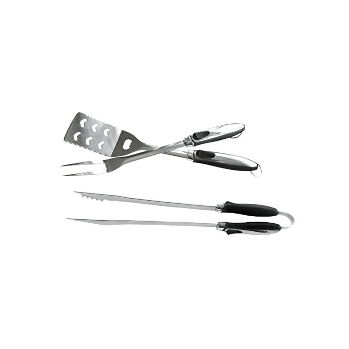 Napoleon 3 Teiliges Edelstahl Grillbesteck