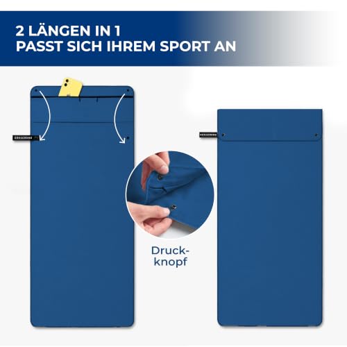 ZENACROSS Sporthandtuch Fitnessstudio aus Mikrofaser, Reißverschluss Tasche und Magnet | Gym Handtuch Kompakt… – Ansicht 5