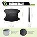 Zigeiya 8 PCS Car Door Handle and Bowl Protectors, Leather Anti-collision Paint Protection Cover, Sporty Carbon Fiber Scratch-cover Decorative Sticker, Universal Self-adhesive Film for Cars (Black)