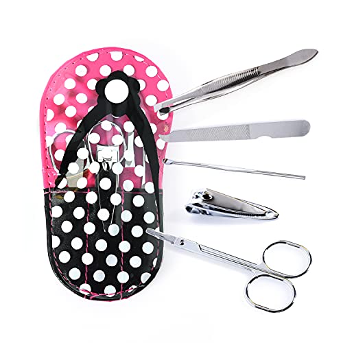 Fun Polka Dot Flip Flop Manicure Kit - Set Of 4 #TOP4