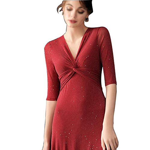 Elegantes, Minimalistisches Verlobungskleid mit V-Ausschnitt,...