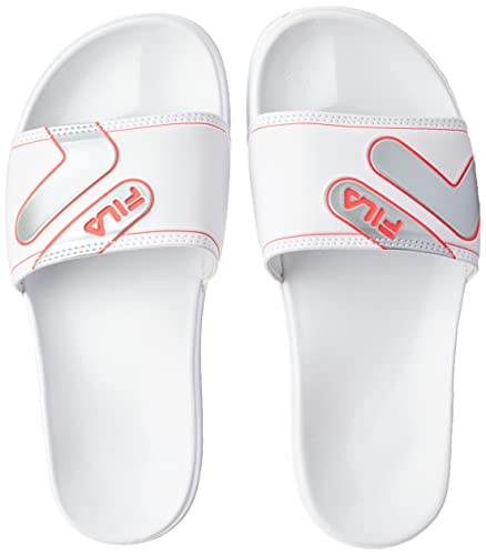 Chinelo Fila F-Beach, Feminino Branco/Prata/Rosa 37