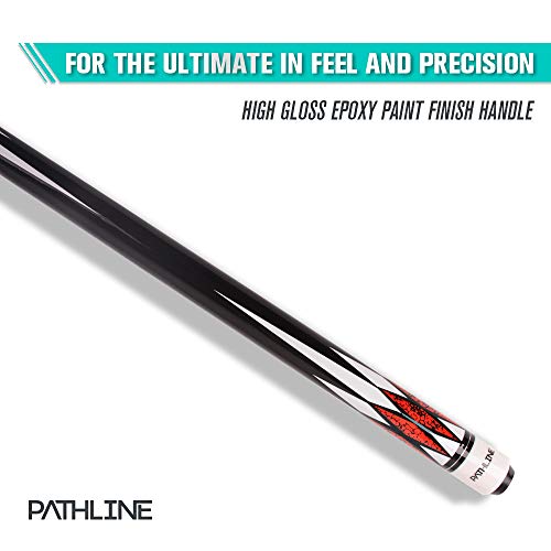 Pathline Pln Set Of 2 Pool Cues - 58 Inch Canadian Maple Billiard Pool Sticks With 13Mm Leather Tip (Pln12-20Oz21Oz) #TOP2