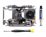 Embalaje y servicio: 1 * KEM-860PAA Rail deck con motor y ensamblaje de lente láser; 1 * destornillador de precisión de seguridad Torx TR8; 1 * grasa térmica HY-880 (edición de 1 gramo); 1 * spudger de plástico; 1 * toallitas húmedas y secas. (Sellado en una bolsa ESD y se proporcionó una guía de reemplazo en el sitio oficial ElecGear).