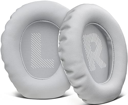 Image of SOULWIT Professional Replacement Earpads Cushions for JBL Quantum 100 /100X /100P /100M2 (Q100 /Q100X /Q100P /Q100M2), Quantum 350 (Q350) Headphones, Ear Pads with Softer Protein Leather - Grey