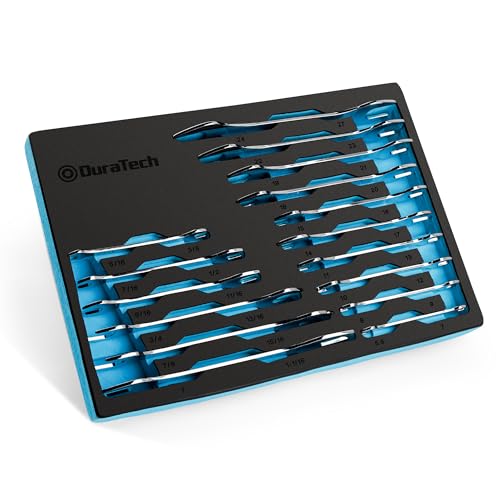 DURATECH Super-thin Open End Wrench Set 16-Piece Slim Wrench Set