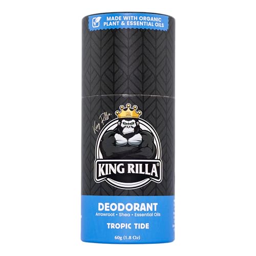 King Rilla Natural Deodorant for Men, USDA Organic, Aluminum Free Deodorant