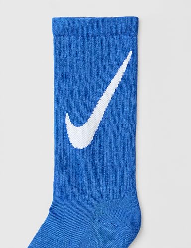 Image of Nike Unisex Kids' Everyday Cushioned Crew Socks (6-Pack) | Boys and Girls