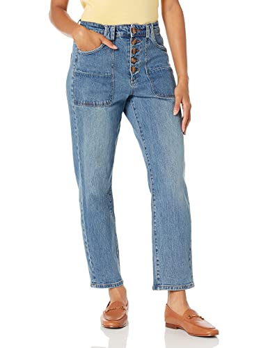 [BLANKNYC] Womens Pocket Button Fly Leg Pant