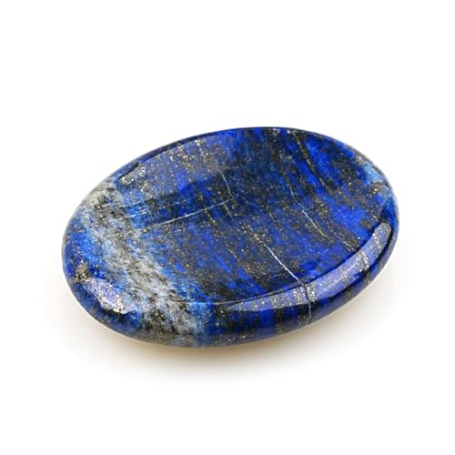 Jicyor - Jicyor Lapis Lazuli, Pierre en Forme de Goutte, Cristal Thérapeutique Lithothérapie, Labradorite Pierre Naturelle Lithotherapie pour Méditation, Relaxation, Équilibrage, Pierre de Paume Grand Format