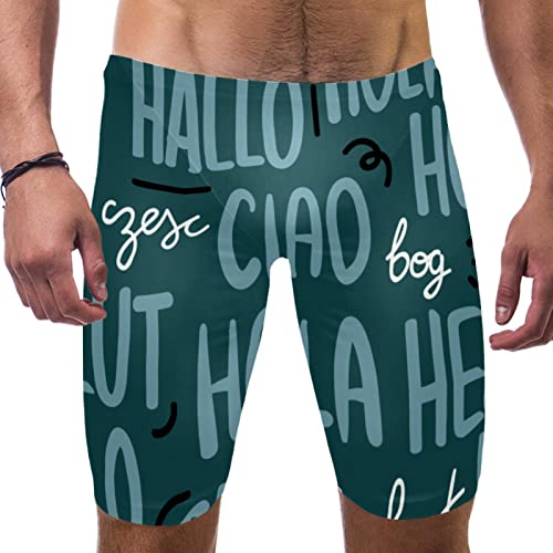 Pantalones cortos de natación para hombre estilo bañador deportivo multicolor en talla 3XL