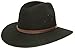 Akubra Coober Pedy Opal Hair Felt Hat Women/Men Black 6 5/8
