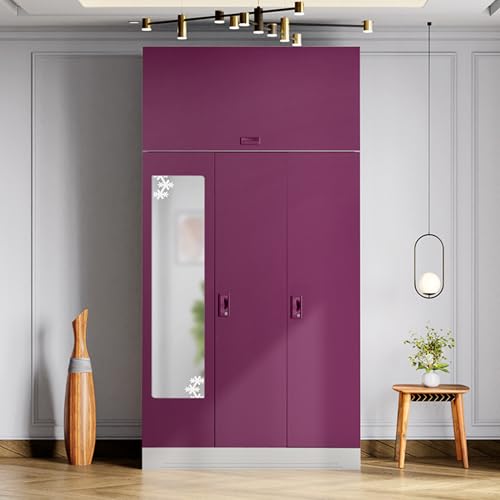 Image of Interio by Godrej Slimline 3-Door Steel Almirah