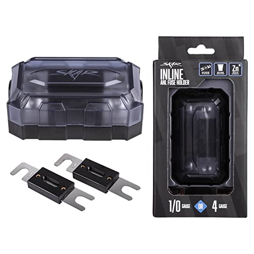 Image of Skar Audio 1 /0 or 4 Gauge Pro Series in-line ANL Fuse Holder (SK-Fuse-BLK-PROANL)
