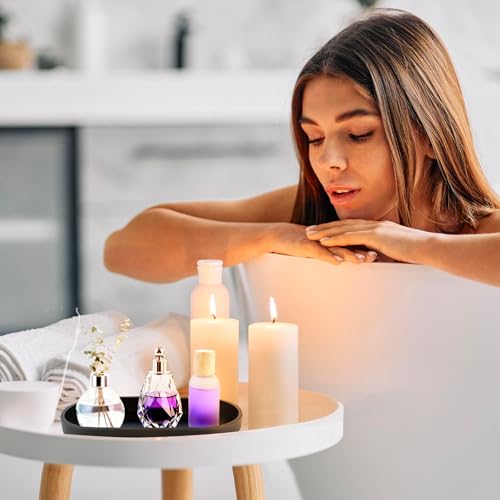 TAIVIN 2 Stück Badezimmer Tablett,Deko Ablageschale aus Schwarz Silikon,25x11x2cm Oval Tabletts,Geeignet für Bad,Küchen,Schminktische und Wohnzimmer