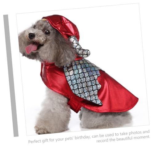 Disfraz durable para perro tamaño mediano color rojo miniatura 5