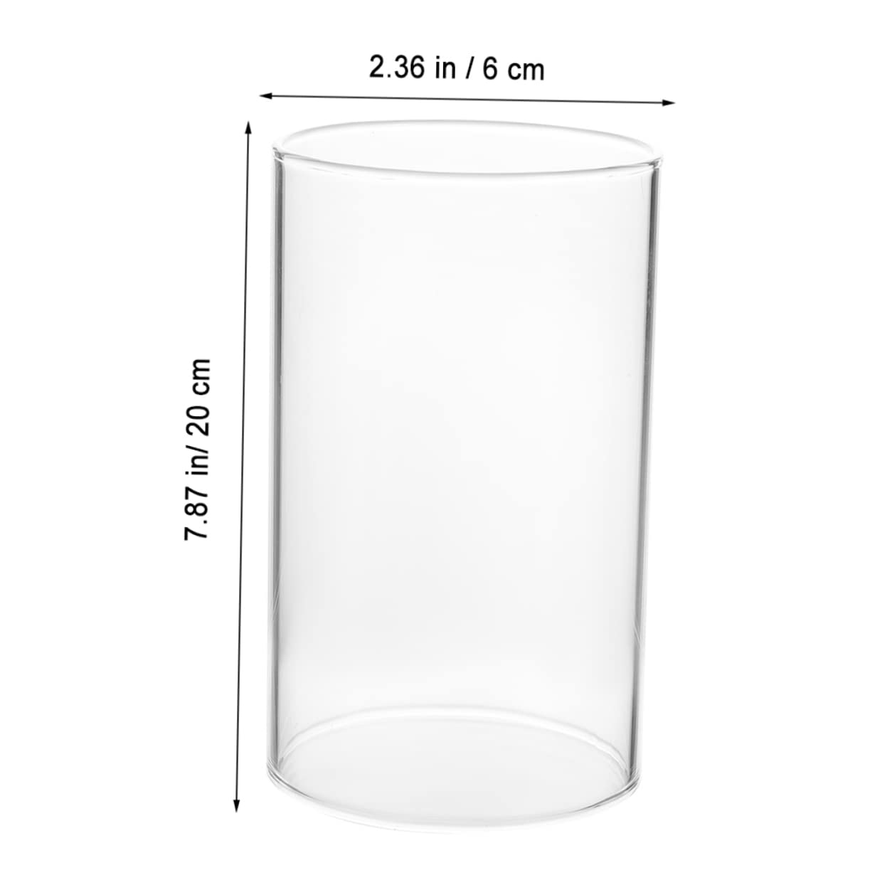 2pcs Candle Shade Glass Hurricane Decorative Glass Cloche Glass Dome Candle Holder Desktop Candle Cover Home Accessory Transparent Candle Cover Candle Supply Household Candle Cover