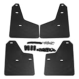 ✔ 【Hochwertige Materialien】: Unsere Schmutzfänger bestehen aus Verbundgummi und Kunststoff, einer hochwertigen Weichgummiplatte. Der Kautschukgehalt ist groß, die Elastizität ist groß, die Faltung ist frostbeständig, das Reißen ist nicht leicht und die Alterung ist Anti-Aging, hochwertiger PP-Kunststoff, mittlere Härte, um eine ausreichende mechanische Festigkeit zu gewährleisten und ein leichtes Brechen zu vermeiden .