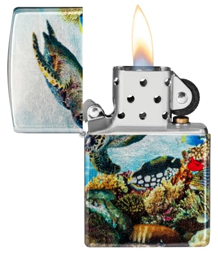 Encendedor Zippo Deep Sea Design 540 Tumbled Chrome miniatura 3