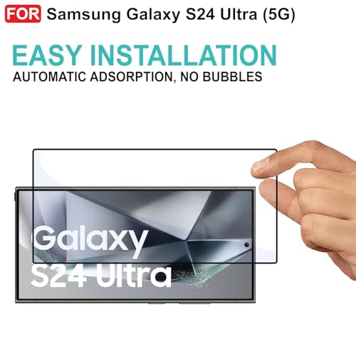 Image of Tempered Glass Screen Protector for Samsung Galaxy S24 Ultra With Installation Kit
