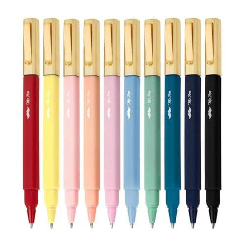 Mr. Pen- Aesthetic Pens, 10 Pack, Colorful Ink, 0.7mm | Fast Dry…