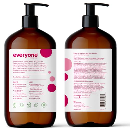 Image of Everyone 3 In 1 Berry Blast Kids Soap, 32 FZ