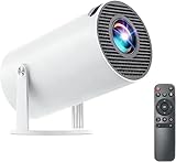 Mini Projector with Bluetooth, 4K Support 130' Screen Movie Projector with Auto Focus & Keystone, 5G+2.4G WiFi 6 Connection, 180° Rotatable Vision for Home Cinema, Laptop, Smartphone
