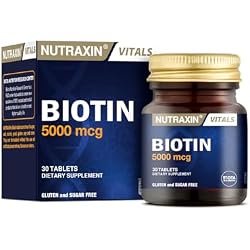 Nutraxin Vitals Biotin 5000 mcg 30 Tablet Takviye Edici Gıda