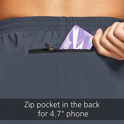 baleaf Men's 5" Running Athletic Shorts Zipper Pocket for Workout Gym Sports Lightweight Quick Dry Gray Size M - Image 4