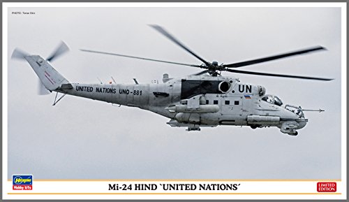 Hasegawa MI-24 Hind 1:72 maquette hélicoptère ONU plastique ha2192 militaire