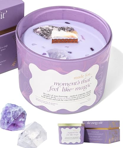 Soy Wax Crystal Meditation Candle