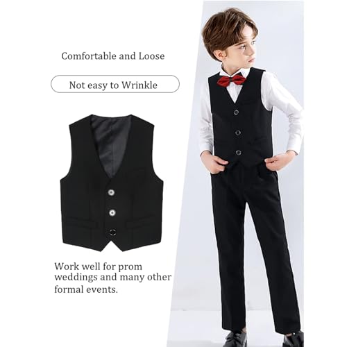 Boy's 4 Button Formal Suit Vest2