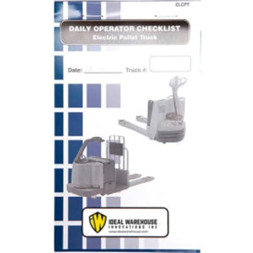 IronGuard 70-1078 Replacement Checklist for Electric Pallet Truck Checklist Caddy