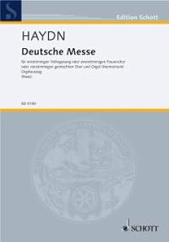 German Mass female choir or childrens choir S or Mez with organ. Partition.