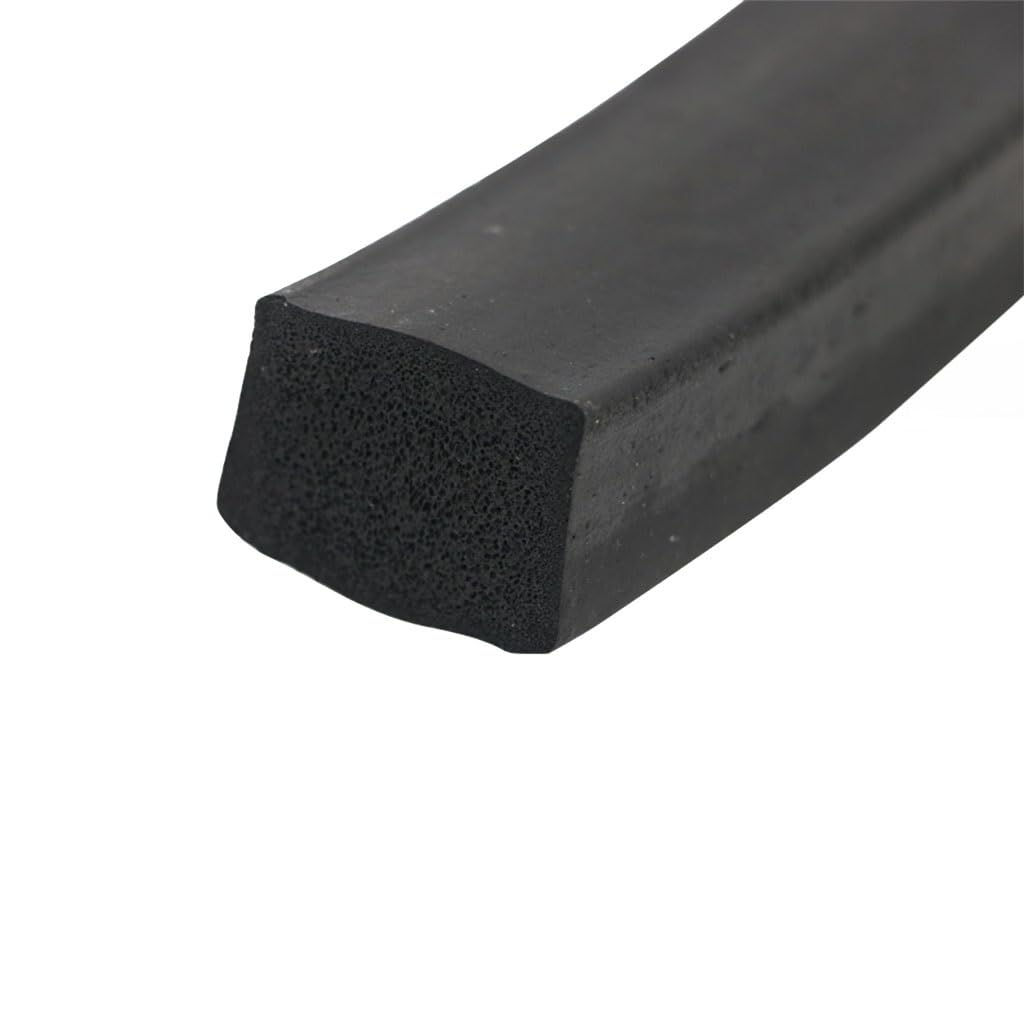 Taśma uszczelniająca z pianki gumowej, czarna taśma uszczelniająca z pianki gumowej kwadratowa uszczelka gąbkowa do drzwi szafek 2x10mm 3x15 3x35 3x40 5x15 5x30 5x35 5x50 50x60mm(5x40mm)