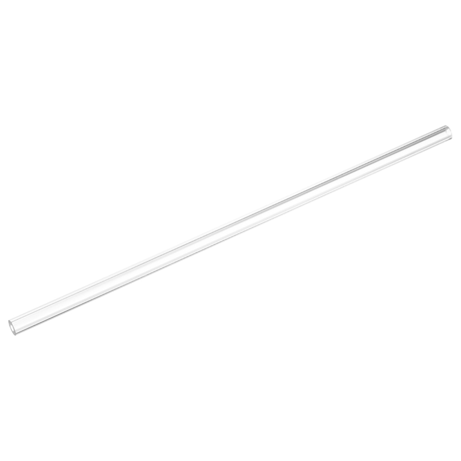 uxcell 2pcs Clear Rigid Tubing Pipe 4mm ID x 10mm(3/8") OD 1Ft(305mm) Round Plastic Polycarbonate Tube